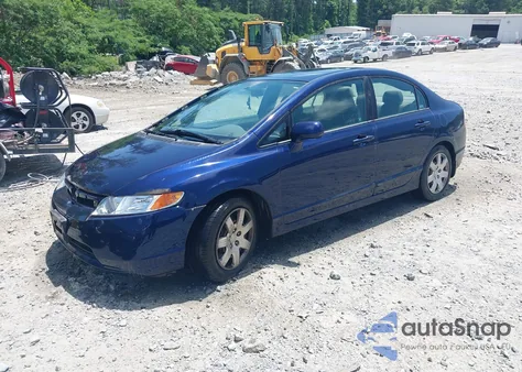 2008 Honda Civic Lx z USA, uszkodzony, nr VIN 1HGFA16588L005023